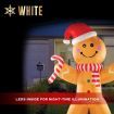 Stockholm Christmas Inflatables Airpower Gingerbreadman 2.4m White LEDs