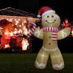 Stockholm Christmas Inflatables Airpower Gingerbreadman 2.4m White LEDs