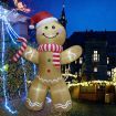 Stockholm Christmas Inflatables Airpower Gingerbreadman 2.4m White LEDs