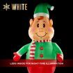 Stockholm Christmas Inflatables Airpower ELF 2.4m RED SHIRT White LEDs