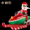 Stockholm Christmas Inflatables Airpower Santa Snowmobile 2.2m White LEDs