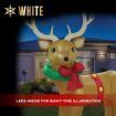 Stockholm Christmas Inflatables Airpower Giant Reindeer 3m White LEDs