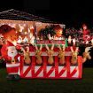 Stockholm Christmas Inflatables Airpower Santa's Reindeer Stable 3m White LEDs