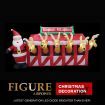 Stockholm Christmas Inflatables Airpower Santa's Reindeer Stable 3m White LEDs