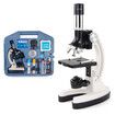 1200X Kids Microscope Set of 28, Metal Body Microscope, Come with Plastic Slides, Carrying Box