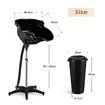 Large Salon Basin Portable Shampoo Hairdressing Hair Wash Bowl Barber Furniture Mobile High Gloss