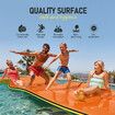 Water Floating Mat Foam Pad Lounge for Boat Pool Lake 600x183x3.5CM Orange Black Yellow