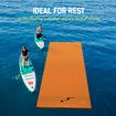 Water Floating Mat Foam Pad Lounge for Boat Pool Lake 600x183x3.5CM Orange Black Yellow