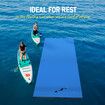 Water Floating Mat Foam Pad Lounge for Boat Pool Lake 550x183x3.5CM Blue Black Yellow