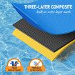 Water Floating Mat Foam Pad Lounge for Boat Pool Lake 550x183x3.5CM Blue Black Yellow