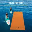 Water Floating Mat Foam Pad Lounge for Boat Pool Lake 550x183x3.5CM Orange Black Yellow