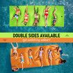 Water Floating Mat Foam Pad Lounge for Boat Pool Lake 366x183x3.5CM Orange Black Green