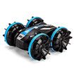 2022 Amphibious Remote Control Road Truck Stunt Car Waterproof RC Car for Birthday Christmas Gifts Water Beach Pool Toy Blue