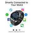 2021 Full Circle Touch Screen Steel Band Luxury Bluetooth Call Men Smart Watch Waterproof Sport Activity Fitness Watch+Box Black