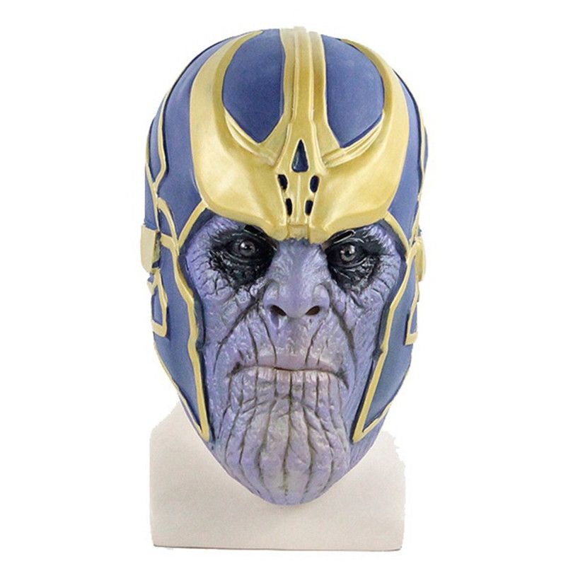 Thanos Latex Mask Halloween Movie Costume Cosplay Mask Carnival Purim Masquerade masked ball party dress