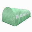 8x3x2m Greenhouse Large Portable Walk In Tunnel Backyard Garden Outdoor with PE Cover 16 Vents