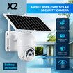 Anisee WIFI PTZ Camera Home Security System CCTV Installation Solar Powered Surveillance x2