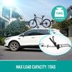 Roof Bike Rack for Car Bicycle Storage Carrier for 1 Bike with Double Lock 