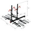 4 Bike Rack for Car SUV Bicycle Storage Carrier Holder Vehicle Rear Platform with 2 Inch Hitch Receiver