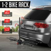 2 Bike Rack for Car SUV Bicycle Storage Carrier Holder Vehicle Rear Platform with 2 Inch Hitch Receiver