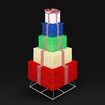180cm Colourful Lighted Gift Box Christmas Present LED Light Xmas Home Garden Holiday Decoration