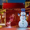 1.8m 3D Snowman Christmas Light RGB LED Fairy Xmas Home Yard Decoration with Remote Colour Changing