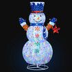 1.8m 3D Snowman Christmas Light RGB LED Fairy Xmas Home Yard Decoration with Remote Colour Changing