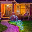 Set of 3 Christmas RGB LED Light Balls Lighted Multicolour Spheres Xmas Decoration with Remote