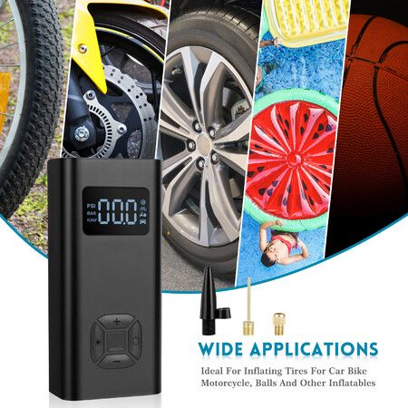 2021 Newest 150PSI Car Air Pump For Tyre Ball Air Mattress High Capacity Emergency Phone Power Bank LED Flashlight Lighting Car Accessories