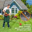 Whipper Snipper Cordless Grass Trimmer Electric Strimmer Garden Tool Portable 90 Min