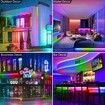 5m 108LED RGB Silicone Neon Rope Light Multi-Color Changing RC WiFi Bluetooth Phone App Control