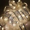 Christmas Fairy String Lights 40 LED 4M Copper Wire Ribbon Bows Lights Christmas Tree Decorations Battery Power