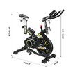 Genki Exercise Bike Spin Stationary Shock Absorbing Home Gym Fitness Equipment Adjustable Magnetic Resistance