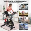 Genki Exercise Bike Spin Stationary Shock Absorbing Home Gym Fitness Equipment Adjustable Magnetic Resistance