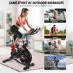 Genki Shock Absorbing Exercise Bike Spin Stationary Home Gym Equipment Adjustable Magnetic Resistance