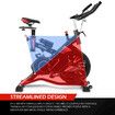 Genki Shock Absorbing Exercise Bike Spin Stationary Home Gym Equipment Adjustable Magnetic Resistance