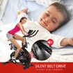 Genki Shock Absorbing Exercise Bike Spin Stationary Home Gym Equipment Adjustable Magnetic Resistance