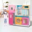 Wooden Play Kitchen Kids Educational Toys Toddler Roleplay Set Pretend Playset 9Pcs