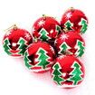 8CM 6Pcs Christmas Ball Holiday Wedding Party Ornaments Col Red TREE