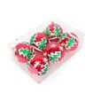 8CM 6Pcs Christmas Ball Holiday Wedding Party Ornaments Col Red TREE