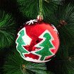 8CM 6Pcs Christmas Ball Holiday Wedding Party Ornaments Col Red TREE