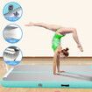 Gymnastics Airtrack Exercise Track Inflatable Gym Mat with Electric Air Pump 6x1x0.2m Green