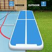 Gymnastics Mat Inflatable Track Tumbling Airtrack with Electric Air Pump 4x1x0.2m Blue