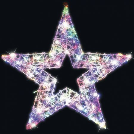 Stockholm Christmas Lights LED Display Acrylic Jewel Star 170 LEDs 80x90cm Party
