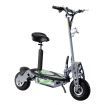 Auswheel 500W E-scooter Folding Scooter Electric Commuting Vehicle with Seat Disc Brake Black and Grey