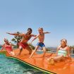 Water Floating Mat Foam Pad Lounge for Boat Pool Lake 600x183x3.5CM Orange Black Yellow