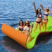 Water Floating Mat Foam Pad Lounge for Boat Pool Lake 366x183x3.5CM Orange Black Green