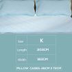 Dreamz Mattress Protector Cool Topper Set  Pillow Case King