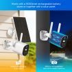 Anisee WIFI Camera CCTV Installation Solar Powered Surveillance Hom x4e Security System