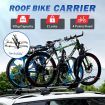 2 Roof Bike Rack for Car Bicycle Storage Carrier for 2 Bikes with Double Lock 